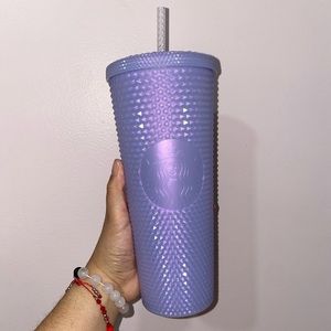 Starbucks Christmas Holiday Icy Lilac White Venti Studded Tumbler 24oz